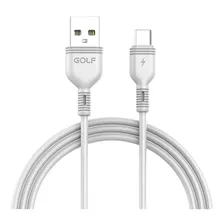 Cable Golf Usb Para iPhone Flexible 1 M 2a Carga Rapida Febo Color Blanco