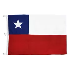 Bandera Chilena 140x210cms Estrella Cosida Reforzada