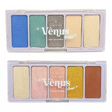 2 Paleta De Sombra Mia Make Venus 5 Tons Super Pigmentada Cor Da Sombra Sortida