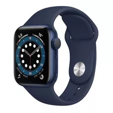 Apple Watch Series 6 (gps) - Caixa De Alumínio Azul De 40 Mm - Pulseira Esportiva Marinho-escuro