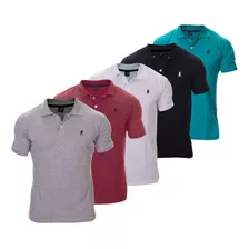 Kit 3 Camisas Polo Masculina Camiseta Blusa De Luxo Atacado