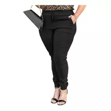 Calça Jogger Plus Size Moda Feminina Lycra Elastico Envio Já