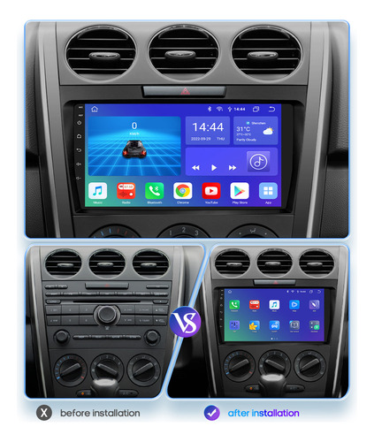 Tableta Mazda Cx7 2007-2012 Carplay Android Auto Estreo Foto 2