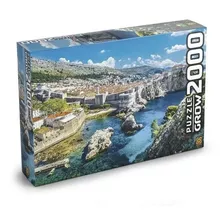 Quebra-cabeça Dubrovnik 2000 Peças Paisagem Linda - Grow