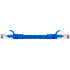 Kit 10 Patch Cord Cat5e Azul 15cm