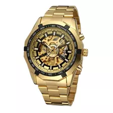 Reloj De Lujo Automático Forsining Mecánico Dorado -12%0ff