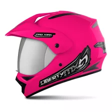 Capacete Pro Tork Liberty Mx Vision C Viseira Cromada Barato