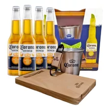 Set Mini Frapera + 4 Cervezas Corona + Tabla + Destapador