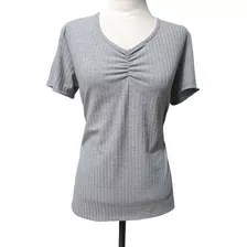 Remera Blusa Básica Morley Escote V Talles Grandes 4 Al 7