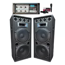 2 Columna 15 2400w 3 Vias+c/ Potenciada 6 Canales Bluetooth