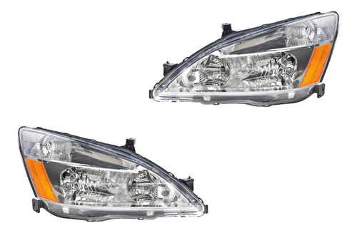 Par De Faros Depo Honda Accord 2003 2004 2005 2006 2007 Foto 5