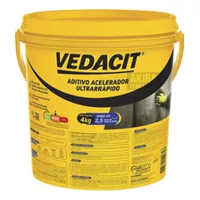 Vedacit Rapidissimo 4kg Argamassa Concreto Acelerador