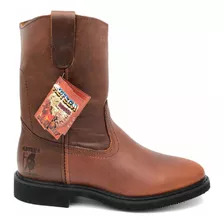 Bota Marca Azteca Suela Tacon 100%piel Cosido Welt Uso Rudo 