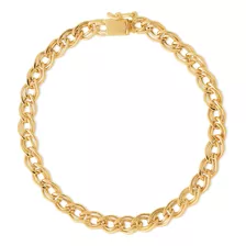 Pulseira Romana Ouro 18k 750 22 Cm 5,25 Mm