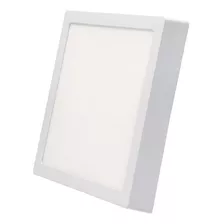 Panel Plafon Cuadrado Led Superficial 18w Luz Calida Fria Color Blanco Cálida