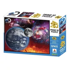 Puzzle Rompecabezas Prime 3d Planeta Tierra Y Luna 100 Pzs