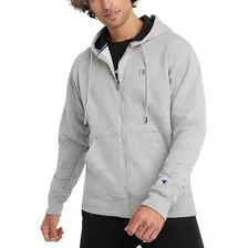 Sudadera Hoodie Champion Original Gris Hombre Premium Logo R