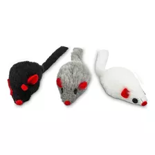 Leaps & Bounds Fuzzy Mice Juguetes Para Gatos Con Hierba Gat