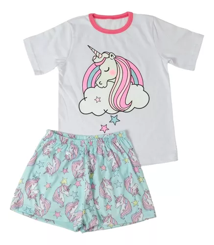 Tercera imagen para búsqueda de pijama unicornio niña