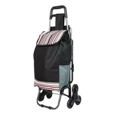 Carrito Mandado Multiusus Silla Plegable Negro Brang