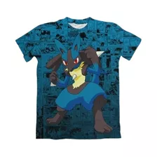 Camisa Camiseta Anime Pokemon Lucario