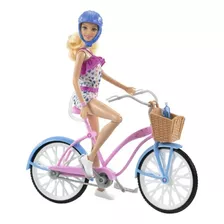 Barbie Muñeca Paseo En Bicicleta Con Accesorios Mattel