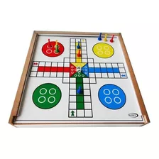 Jogo De Tabuleiro Dama E Ludo Estratégia 2 Em 1 Ibirart