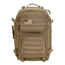 Mochila Táctica Militar Para Portátil Rockland, Marrón, Gran