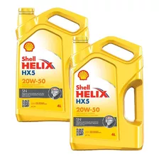 Shell Helix Hx5 20w50 - 2 Unidades 4 Litros