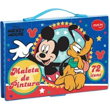 Maleta Para Colorir Pintura Mickey Escolar Infantil Menino