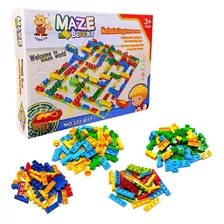 Bloco De Montar Maze Labirinto Com 200 Peças + Inseto 