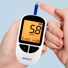 Aparelho Medir Diabetes Gllicose Completo Bioland G-500 Cor Branco
