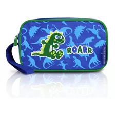 Estojo Necessaire Menino Pequeninos Jacki Design - Ahl17266 Cor Azul - Dino Roarr