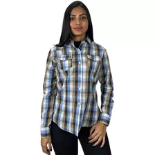 Camisa Xadrez Médio Feminina Minuty Original Para Cowgirl