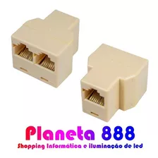 10 Adaptador Divisor Rj45 Rede 1 Entrada 2 Saídas 