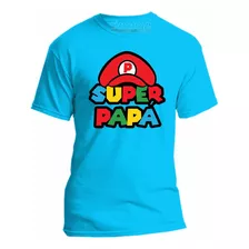 Playera Super Papa Mario Bros Dia Del Padre