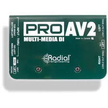 Caja Directa Pasiva Estereo P/teclado, Radial Pro Av2