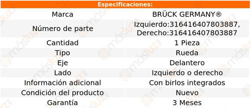 1_ Maza Rueda Delantera Izq O Der Sentra L4 1.6l 95/99 Bruck Foto 2