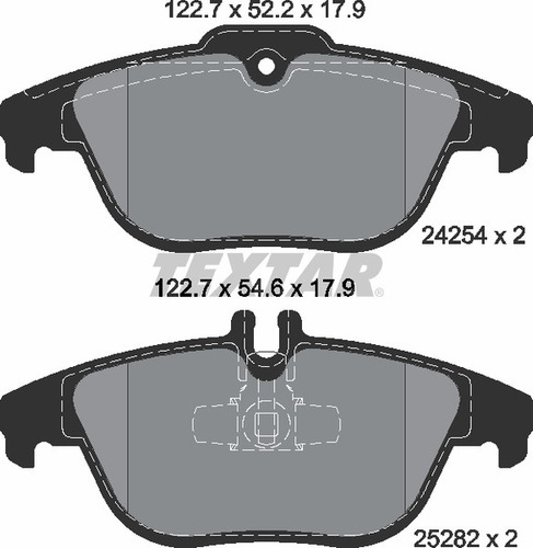 Balatas Traseras Textar Mercedes Benz C300 2010 2011 2012 Foto 5