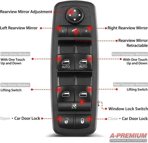 Interruptor A-premium Compatible Con Jeep Grand Cherokee 201 Foto 4