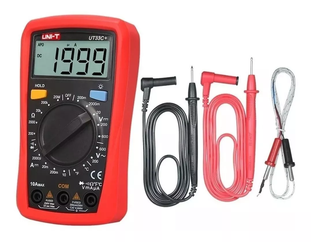 Multimetro Digital Uni-t Ut33c+, Temperatura, Tester