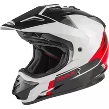 Casco Gm11 Dual Sport (negro/blanco/rojo, Xxl)