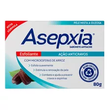 Sabonete Esfoliante Asepxia Anticravos Pele Mista/oleosa 80g