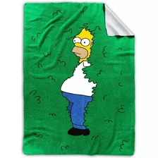 Manta Frazada De Polar Los Simpsons Homero Arbusto