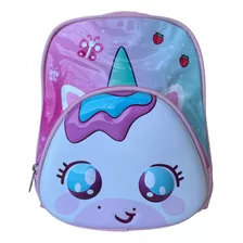 Mochila De Costas Escolar Infantil Rosa Modelo De Unicórnio 