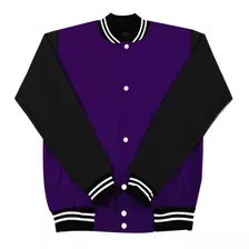 Chamarra Colegio Colegial Universitaria Varsity Morada