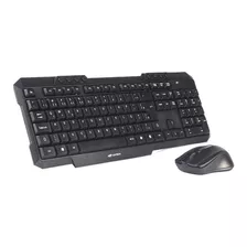 Teclado E Mouse Sem Fio Ergonômico Moderno Kw10 C3tech 