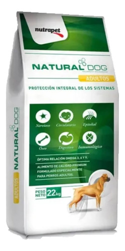 Alimento Natural Dog Para Perro Adulto Todos Los Tamaños En Bolsa De 22kg