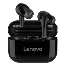 Auriculares In-ear Gamer Inalámbricos Lenovo Livepods Lp1s Negro Con Luz Led