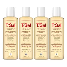 Kit 4 Neutrogena T/sal Shampoo Caspa Psoríase Dermatite